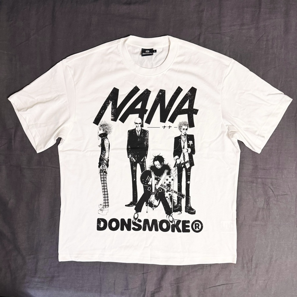 DONSMOKE x NANA Anime Black Stone Punk Grunge Goth Band T-Shirt Size L